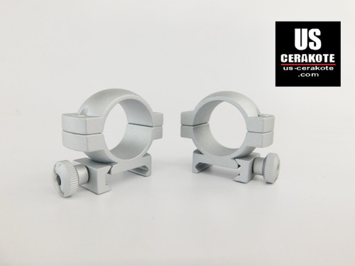 Vortex Hunter Riflescope Rings 1" Low Weaver Style Satin Silver Ring-L