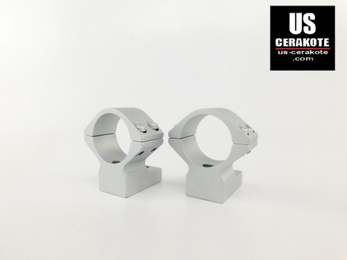 Talley Scope Ring/Base 1" Medium for Tikka T3/T3X Satin Silver 940714