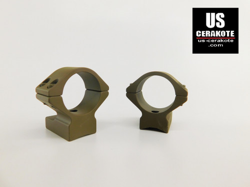 Talley Scope Ring/Base 1" Low for Weatherby Vanguard Flat Dark Earth 930734