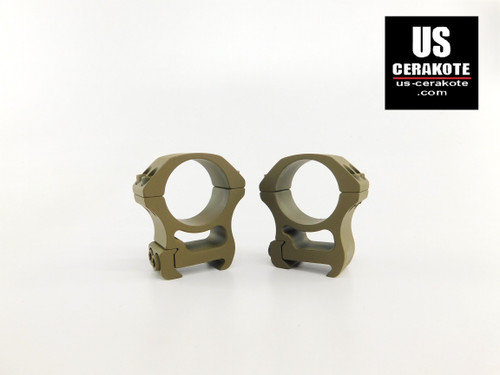 Vortex Pro Series 30mm High Weaver Style Scope Rings Flat Dark Earth PR30-H