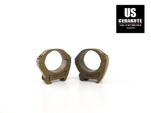 Vortex Pro Series 34mm Medium Weaver Style Scope Rings Flat Dark Earth PR34-M