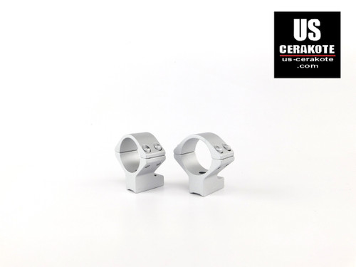 Talley Scope Ring/Base 1" Medium for Browning BAR & BLR Satin Silver 940711