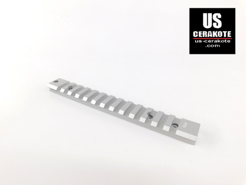 Warne Ruger American LA Vapor Picatinny Rail 0-MOA Satin Silver V485M Warne Ruger American LA Vapor Picatinny Rail 0-MOA Satin Silver V485M