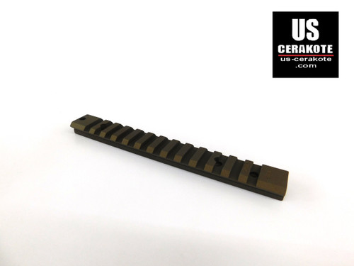 Warne Ruger American LA Vapor Picatinny Rail Burnt Bronze V485-20MOA