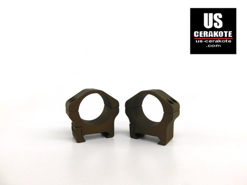 Warne Maxima Horizontal 1" PA Low Weaver Style Rings Burnt Bronze 500M