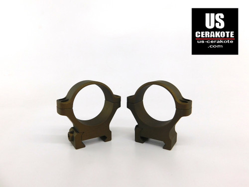Leupold BackCountry Cross-Slot 34mm High Weaver Style Rings Burnt Bronze 175122
