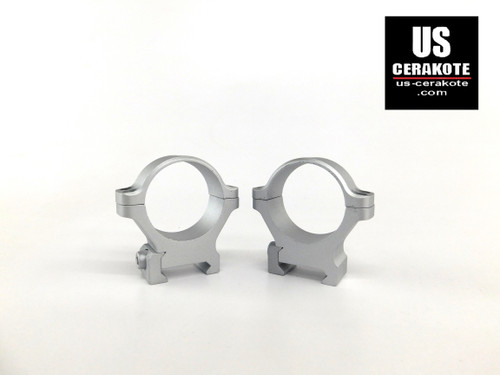 Leupold BackCountry Cross-Slot 34mm High Weaver Style Rings Satin Silver 175122