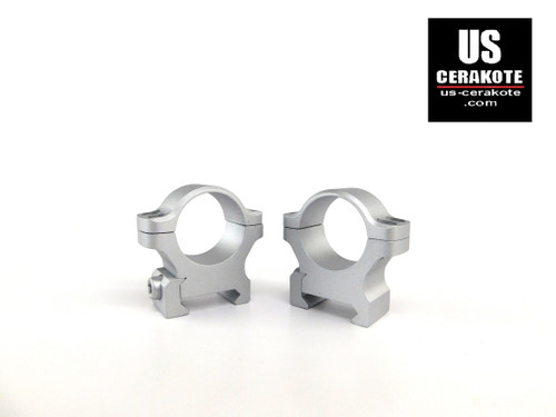 Leupold BackCountry Cross-Slot 1" Medium Weaver Style Rings Satin Silver 175117