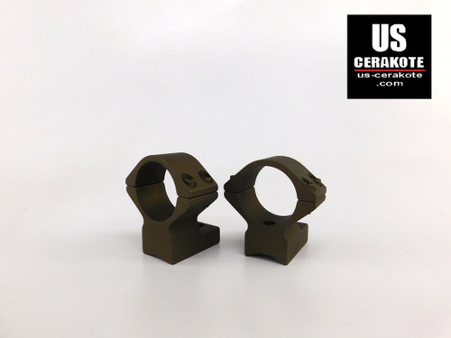 Talley Scope Ring/Base 1" Medium for Weatherby Vanguard Howa Burnt Bronze 940734