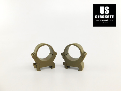 Leupold PRW2 Series 1" Medium Weaver Style Scope Rings Flat Dark Earth 174081