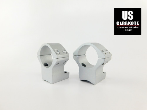 Talley Scope Ring/Base 1" Medium for Browning X-Bolt Satin Silver 940735