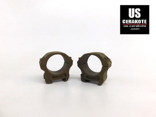 Vortex Pro Series 30mm Low Weaver Style Scope Rings Flat Dark Earth PR30-L