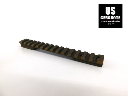 Warne Howa/Vanguard SA Vapor Picatinny Rail 0 MOA Burnt Bronze V450M