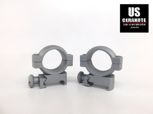 Vortex Hunter Riflescope Rings 1" Medium Weaver Style Crushed Silver Ring-M