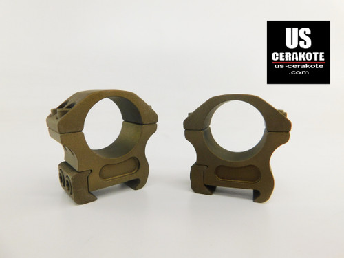 Vortex Pro Series 1" Medium Weaver Style Scope Rings Burnt Bronze PR1-M