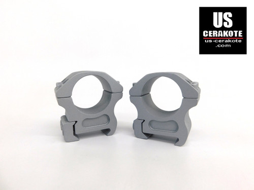 Vortex Pro Series 1" Medium Weaver Style Scope Rings Crushed Silver PR1-M
