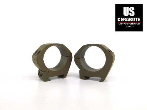 Vortex Pro Series 34mm Low Weaver Style Scope Rings Flat Dark Earth PR34-L