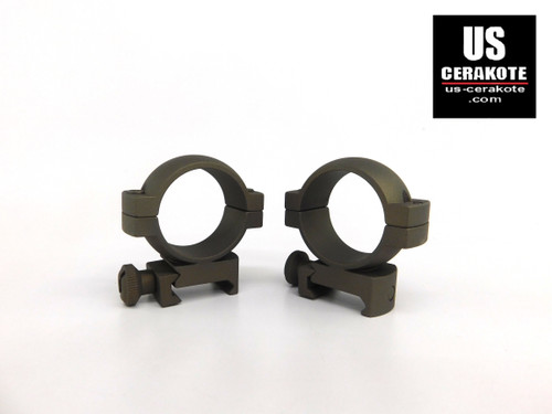 Vortex Hunter Riflescope Rings 30mm Medium Weaver Style Smoked Bronze 30MRNG-M