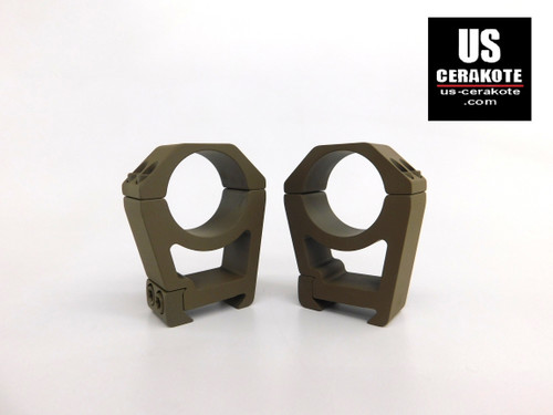 Vortex Sport Scope Rings 30mm Extra High Weaver Style Flat Dark Earth SPT30-XH