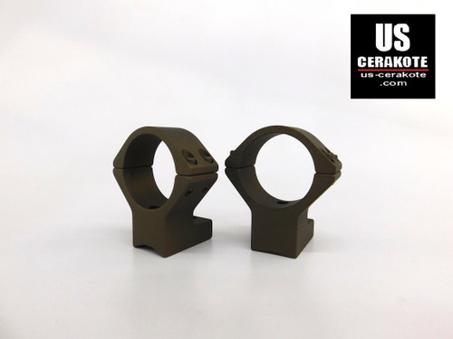 Talley Weatherby Vanguard 30mm High Scope Rings Burnt Bronze 750734