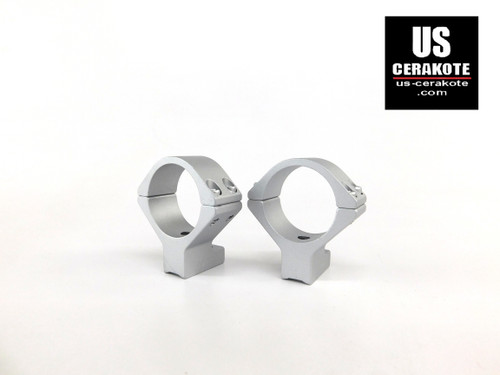 Talley Scope Ring/Base 30mm High for Browning BAR & BLR Satin Silver 750711