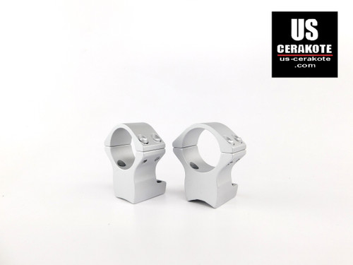 Talley Scope Ring/Base 1" High for Browning X-Bolt Satin Silver 950735