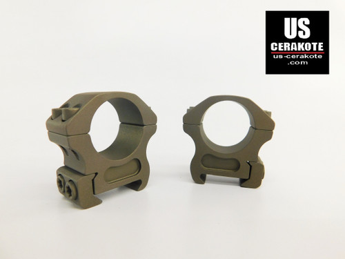 Vortex Pro Series 1" Medium Weaver Style Scope Rings Smoked Bronze PR1-M