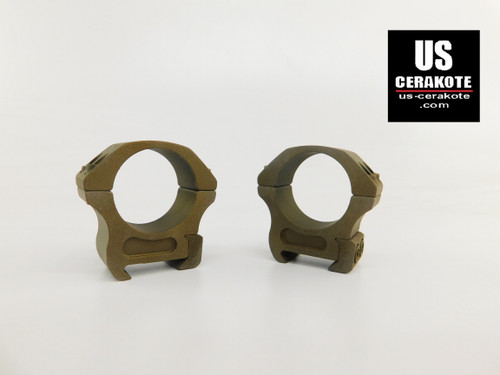 Vortex Pro Series 30mm Medium Weaver Style Scope Rings Burnt Bronze PR30-M