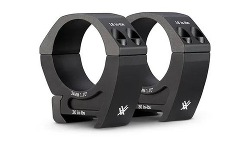 Vortex Pro Series 34mm Medium Weaver Style Scope Rings Matte PR34-M