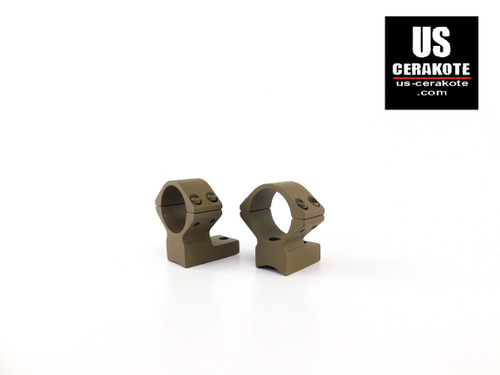 Talley Scope Ring/Base 1" Medium for Remington 700 (8-40) Flat Dark Earth 948700
