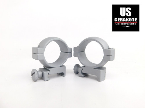 Vortex Hunter Riflescope Rings 30mm Medium Weaver Style Crushed Silver 30MRNG-M