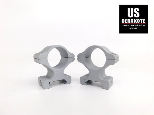 Leupold Rifleman Scope Rings 1" High Crushed Silver 55870