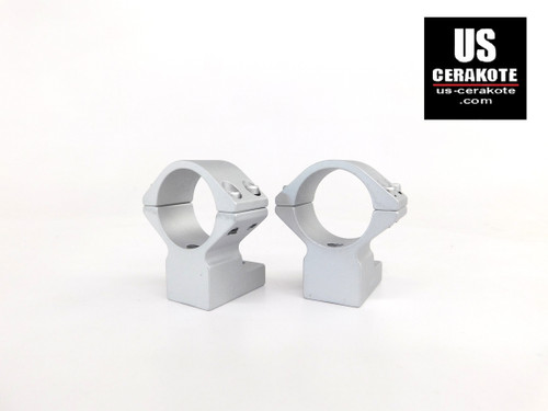 Talley Scope Ring/Base 1" High for Tikka T3/T3X Satin Silver 950714