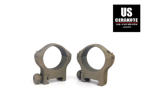 Warne Mountain Tech 34mm Medium Weaver Style Rings Smoked Bronze 7221M