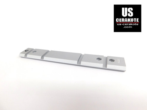 Warne Maxima Browning BAR Rail (6-48 Screws) Satin Silver A996M