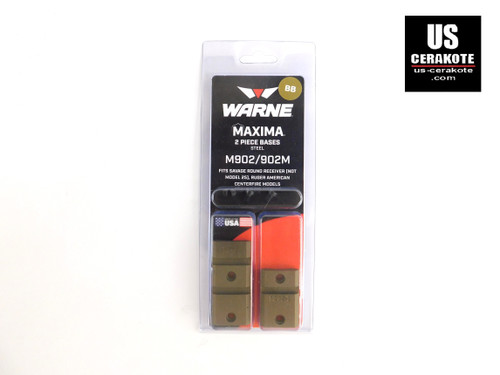 Warne Maxima Savage Accu-Trigger (6-48) 2-Piece Base Burnt Bronze M902/902M