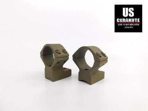 Talley Ring/Base 1" Medium for Winchester Mod 70 STD Caliber Flat Dark Earth 940702