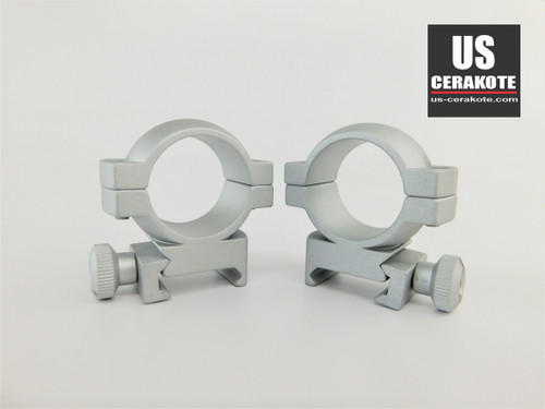 Vortex Hunter Riflescope Rings 1" Medium Weaver Style Satin Silver Ring-M