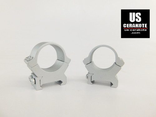 Leupold PRW2 Series 1" Medium Weaver Style Scope Rings Satin Silver 174081