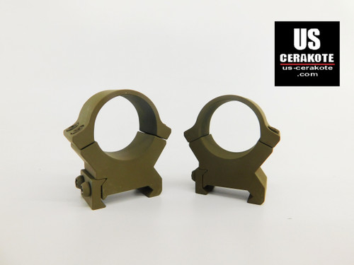 Leupold PRW2 Series 1" High Weaver Style Scope Rings Flat Dark Earth 174082