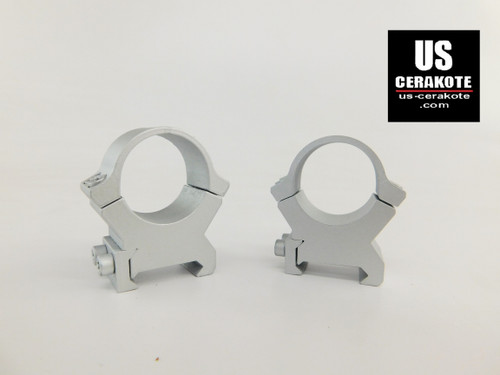 Leupold PRW2 Series 1" High Weaver Style Scope Rings Satin Silver 174082