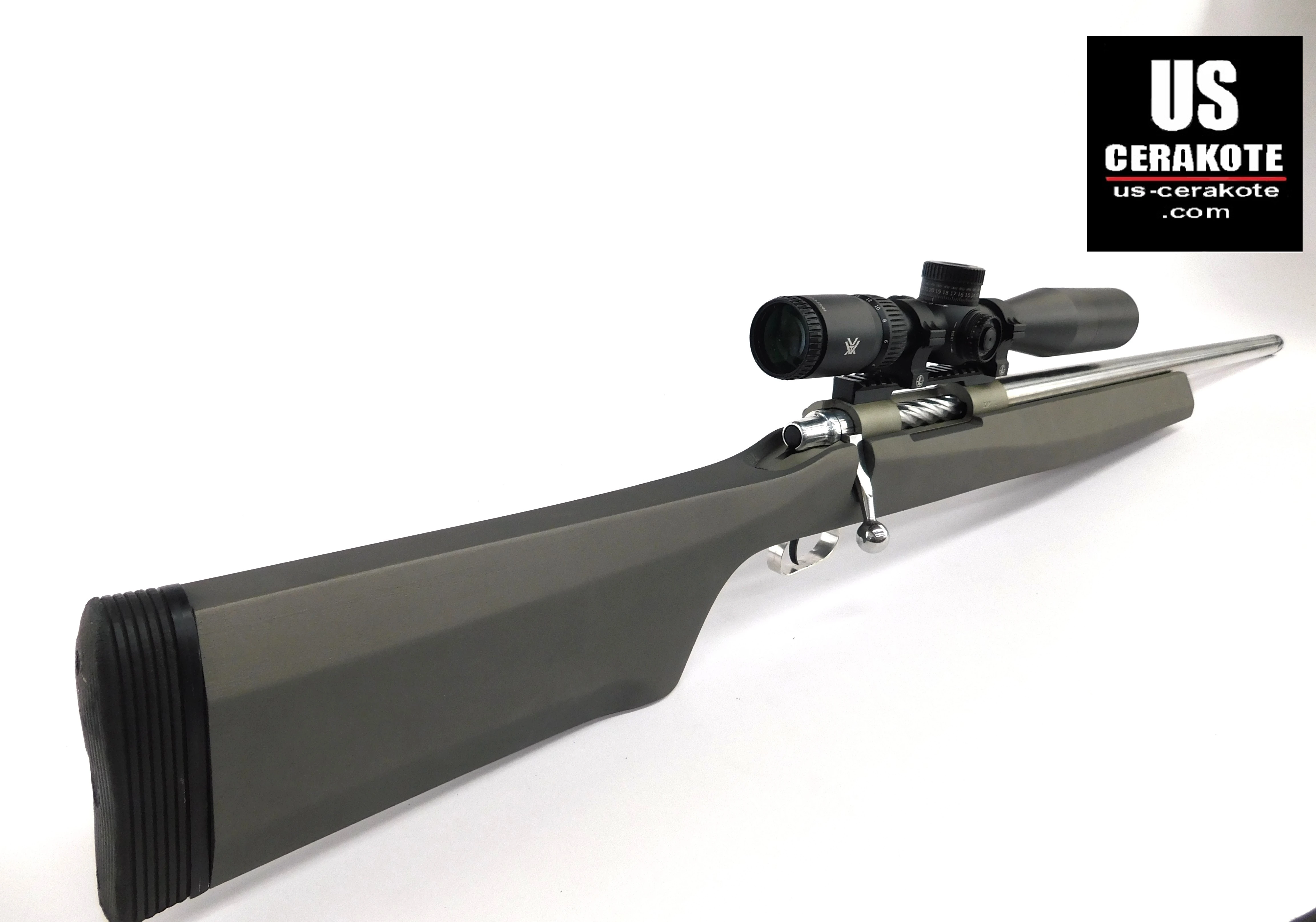 Customer's Custom Rifle--Cerakoted Stainless Stock
