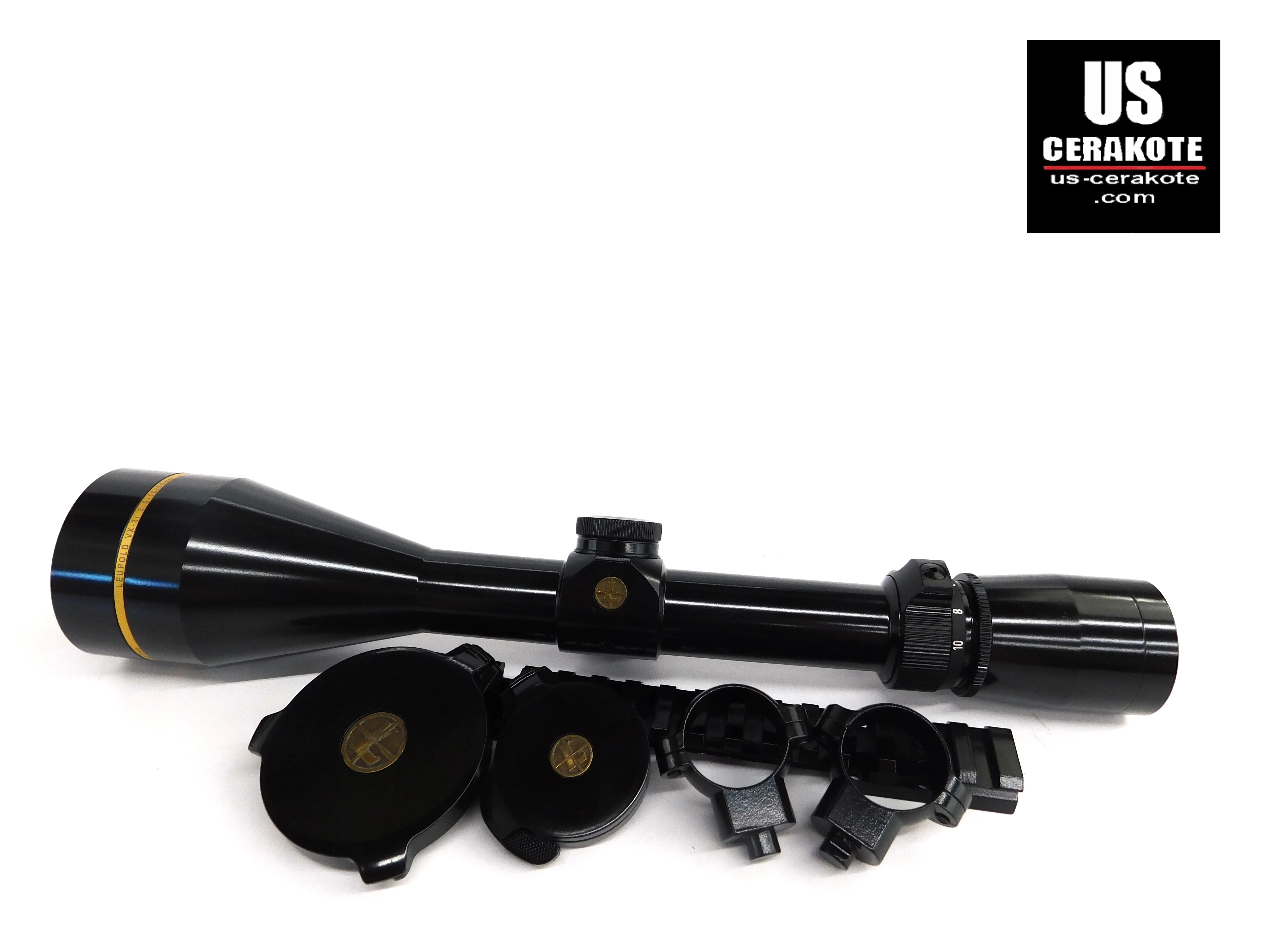 Gloss Black Scope, Rings, Rail, and Covers