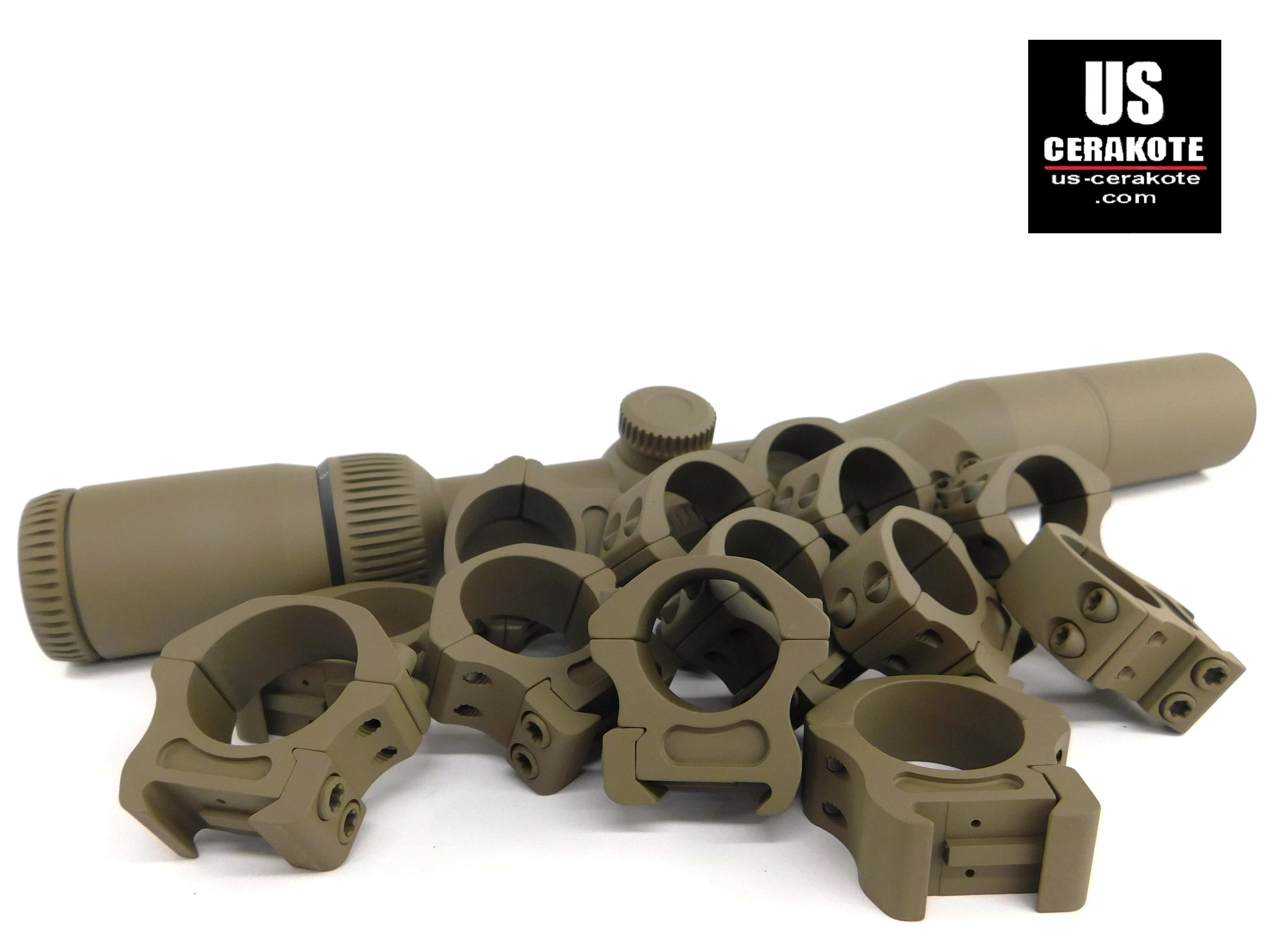 Flat Dark Earth Vortex Scope and Rings