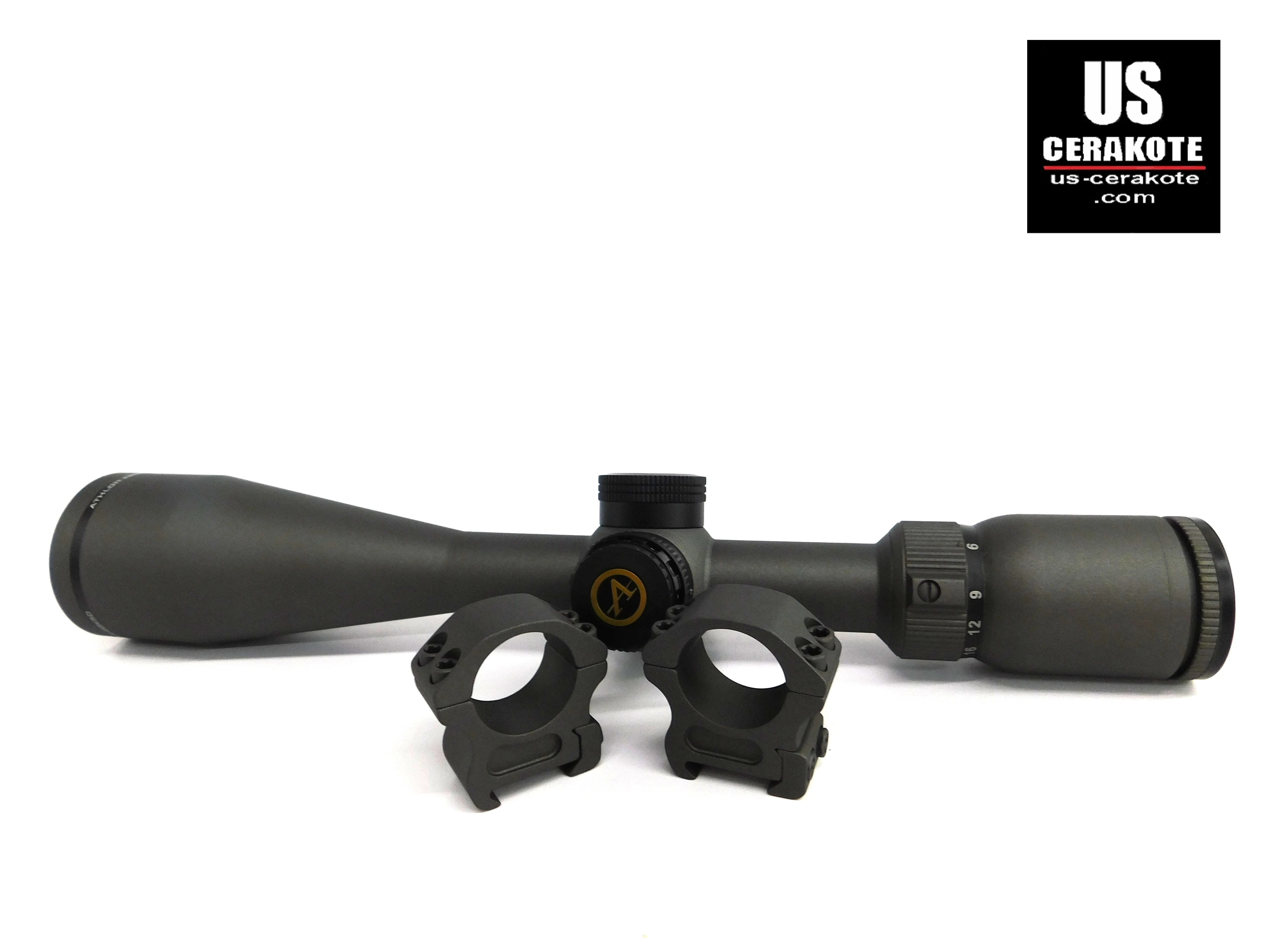 Customer's Scope and Rings Cerakoted in Tactical Grey