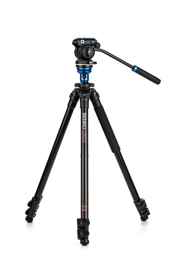 Benro Kit Trépied Video C373FBS8 Clapet - Système de mise à niveau + Tête vidéo S8