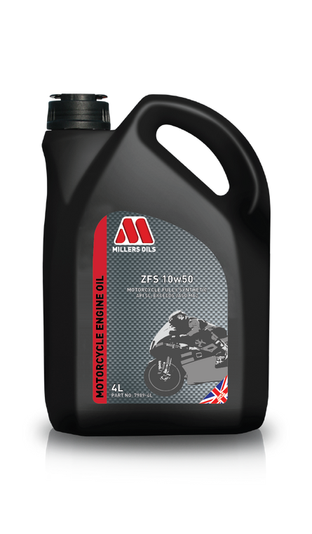 Millers Oils ZFS 10w50 Fully Synthetic Engine Oil for Motorcycles