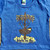 Precious Cargo organic blue tee with Huk Lab "born to fly" graphic