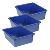 Double Stowaway Tray Only, Blue, Pack of 3