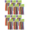 Regular Stems, Assorted Colors, 6" x 4 mm, 100 Count Per Pack, 12 Packs - CK-710001-12